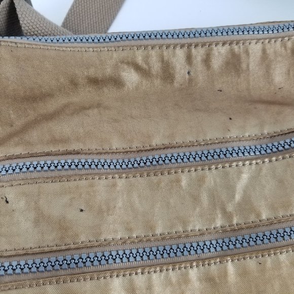 Kipling Alvar Cross Body Bag Gold Strap Purse - Picture 4 of 14